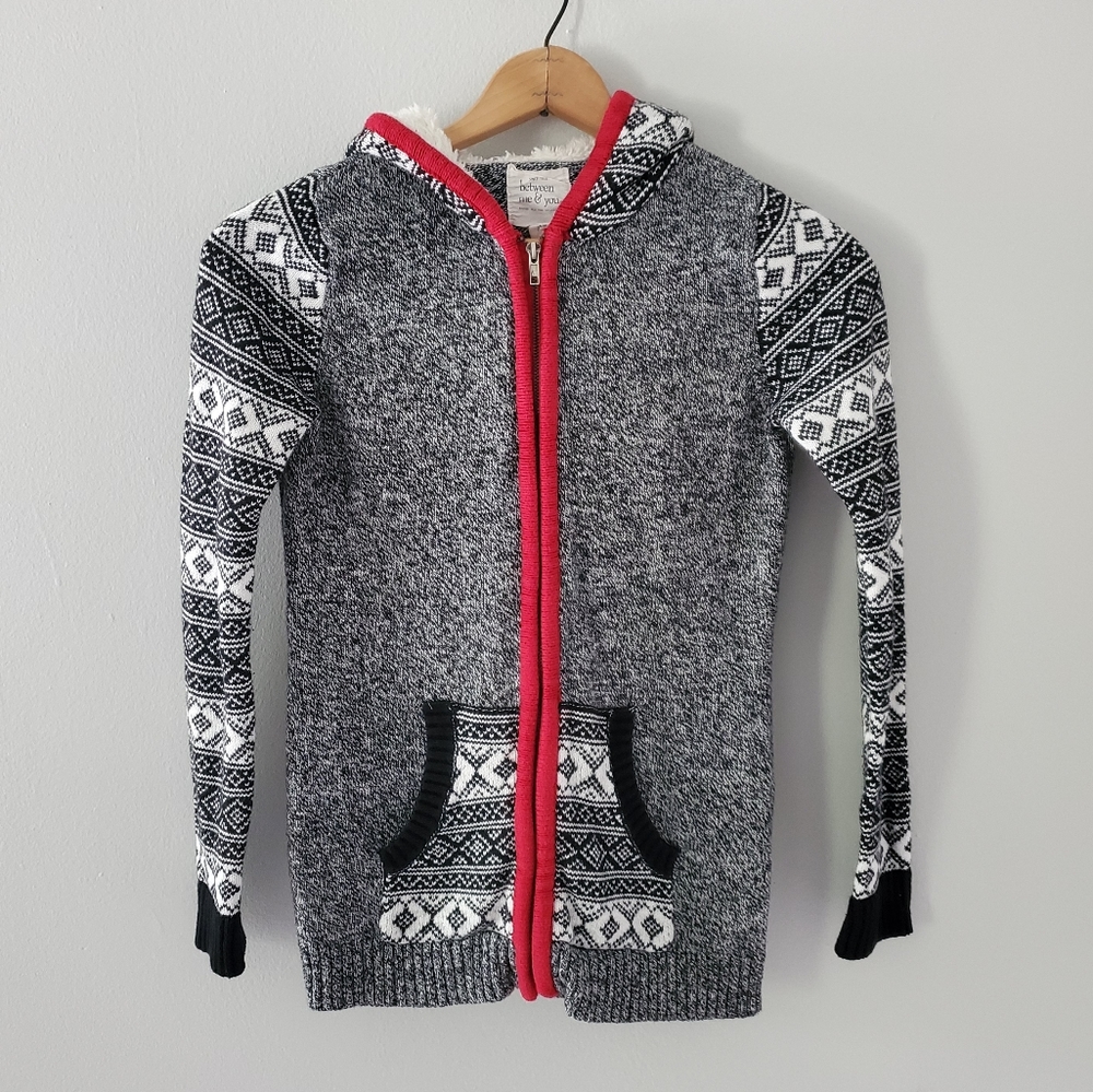 Between Me & You Wool Blend Hooded Sweater